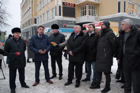 Доклад мэру Новосибирска о ремонте Красного проспекта